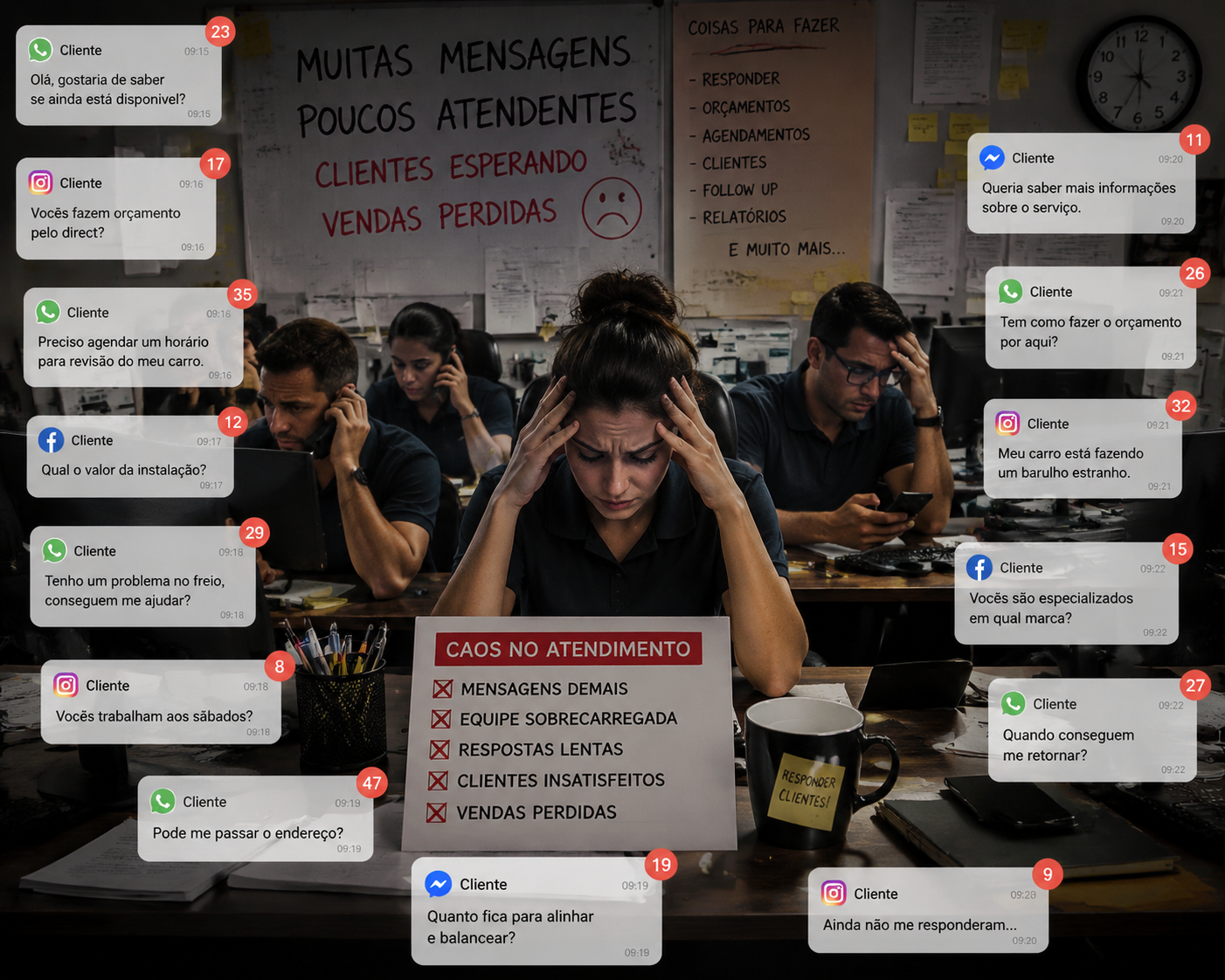 Problemas na operação