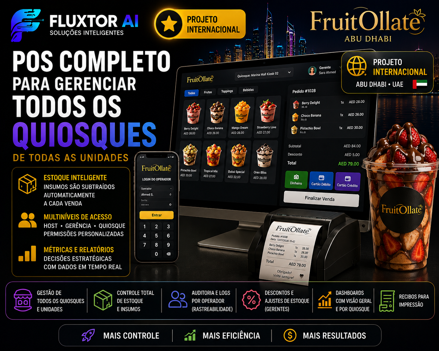 POS FruitOllate para gestão de quiosques
